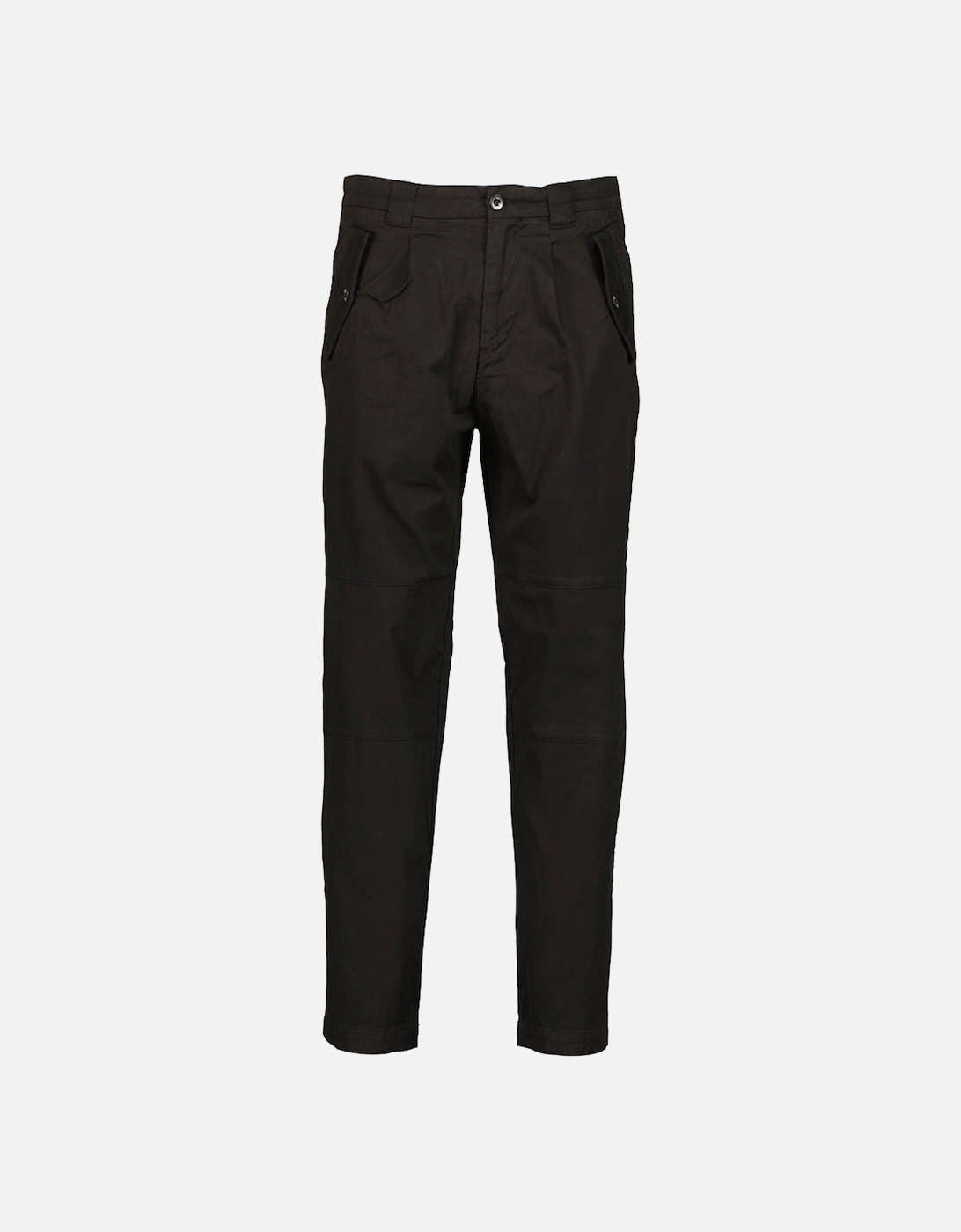 CP Company CP Company Men's Loose Fit Stretch Satin Trousers - Black