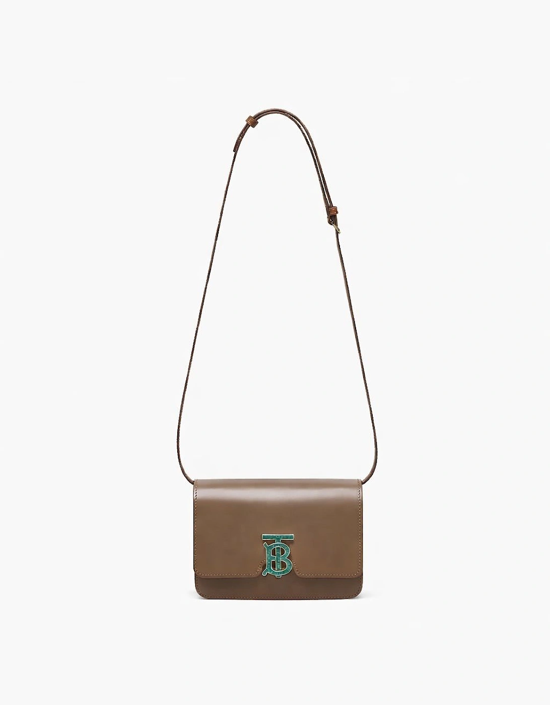 Burberry Women's Brown Small Leather Tb Shoulder Bag - Size: Uni