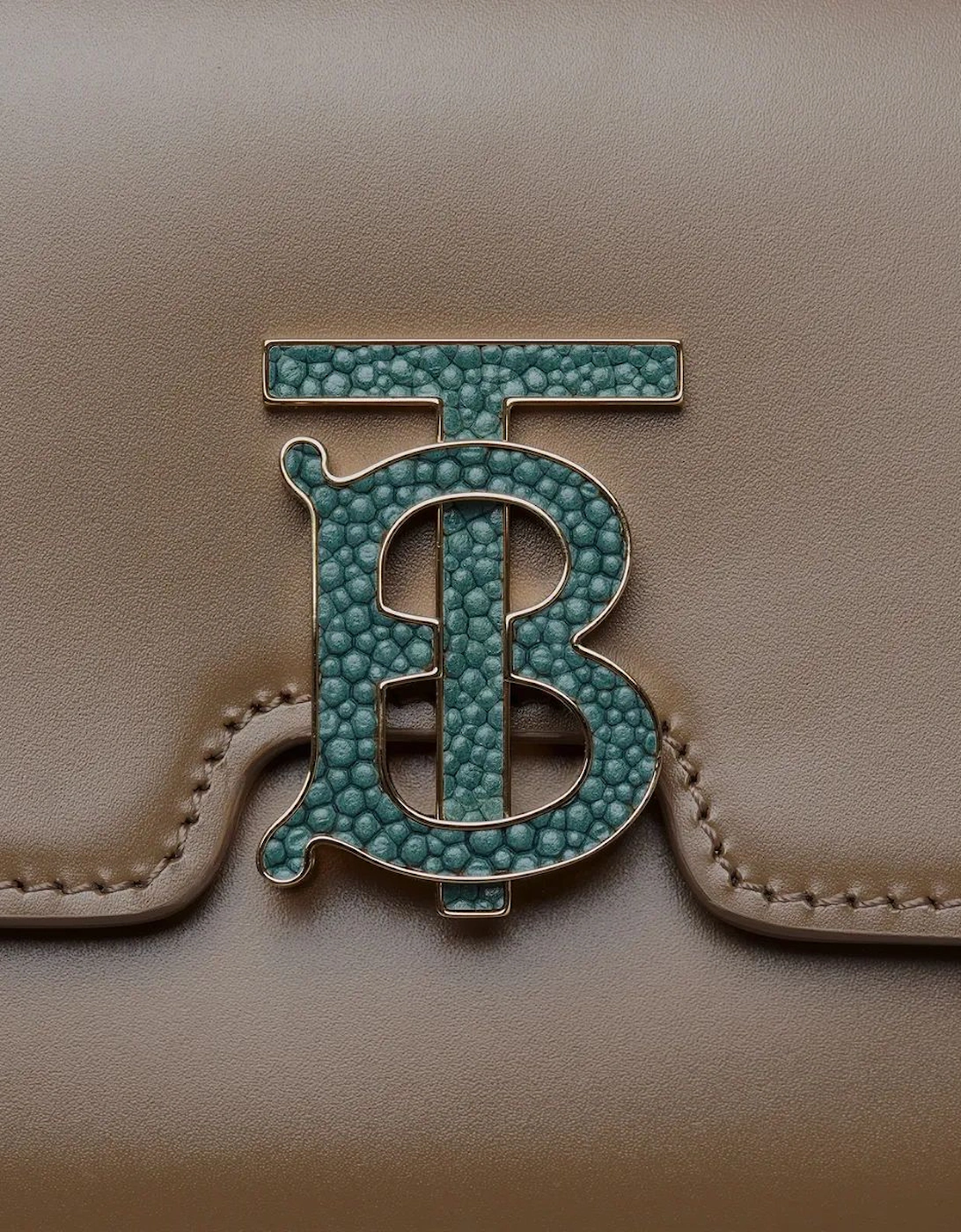 Small Leather TB Shoulder Bag