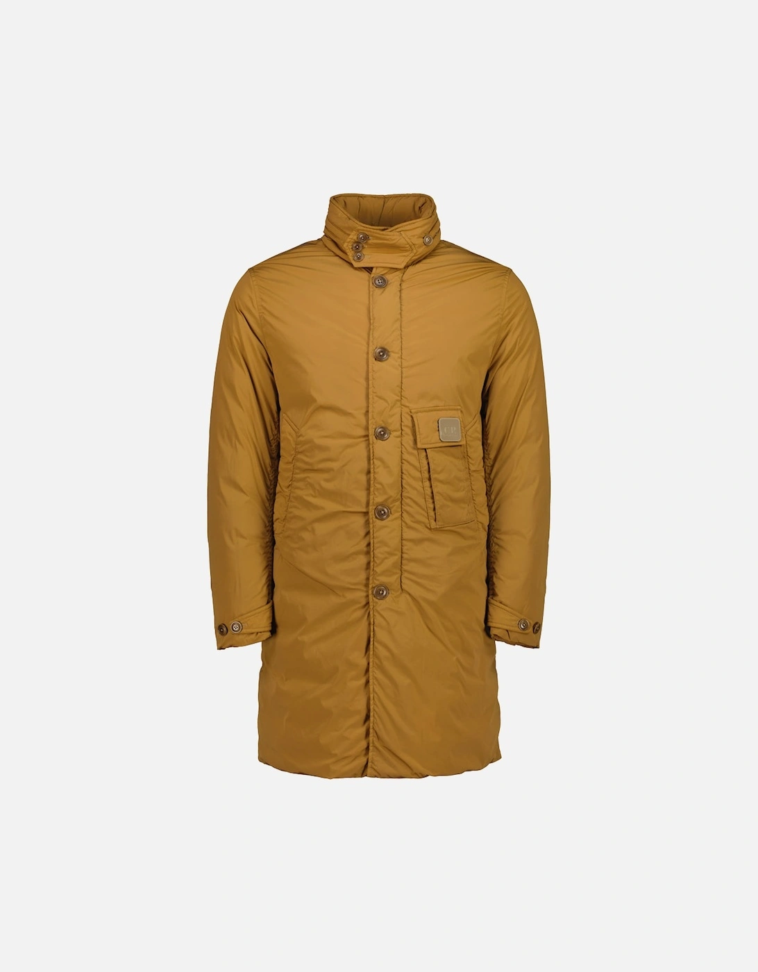 Cp Company Men's Yellow Long Nycra-R Down Jacket - Size: 38/Regular