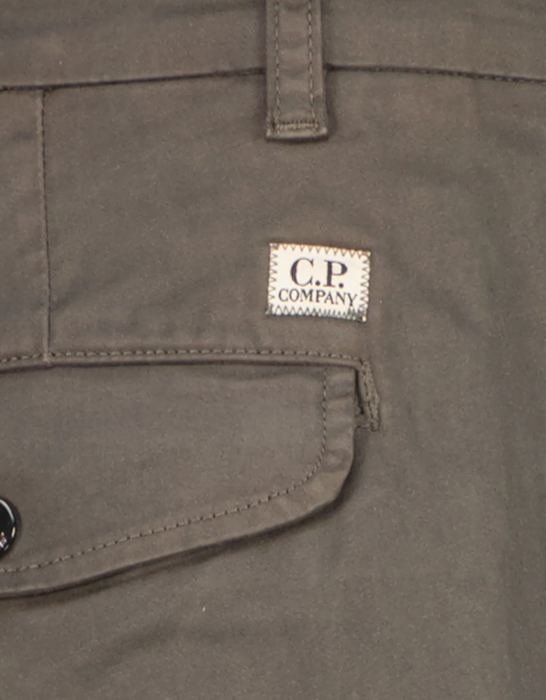 Stretch Satin Lens Cargo Pants