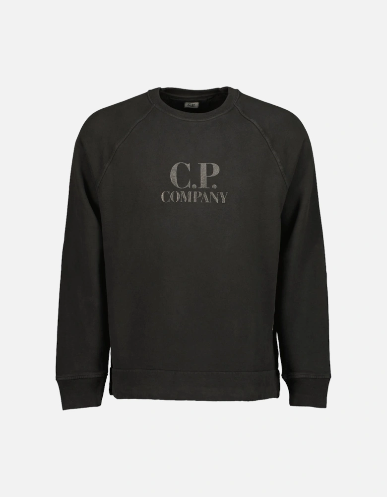 Diagonal Fleece Logo Sweatshirt