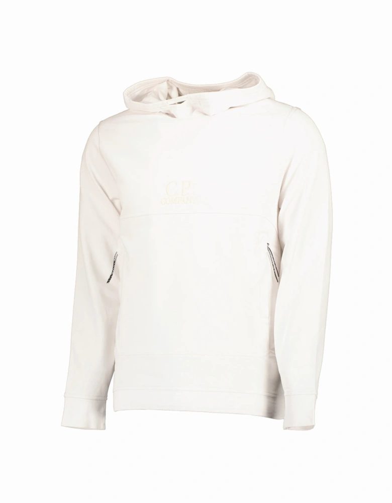 Plated Light Fleece Embroidered Logo Hoodie