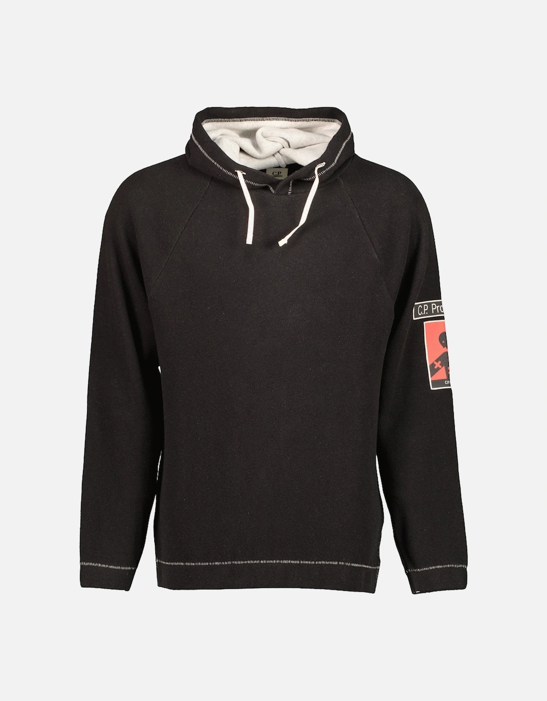 Cp Company Men's Black Program_3 Hooded Fleece Sweatshirt - Size: 36