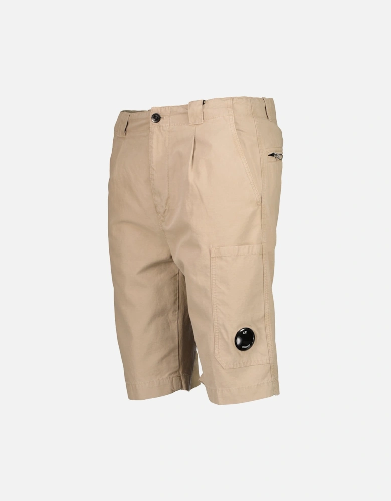 Cotton/Linen Lens Bermuda Shorts