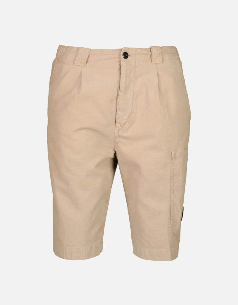 Cotton/Linen Lens Bermuda Shorts