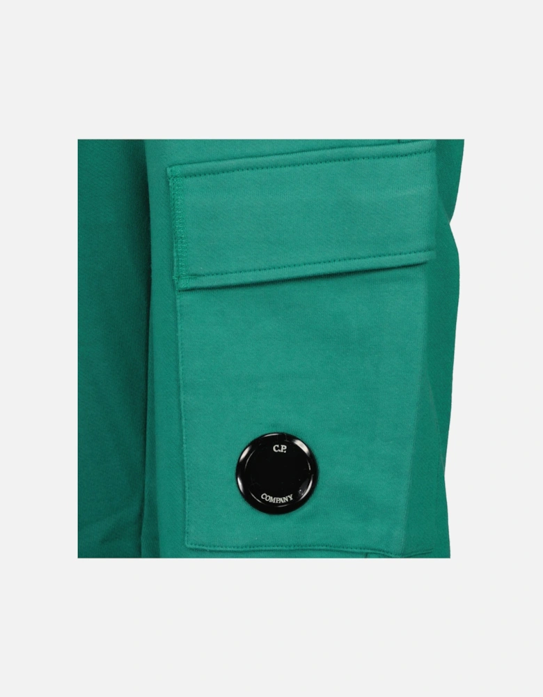 Diagonal Fleece Lens Sweat Cargo Pants