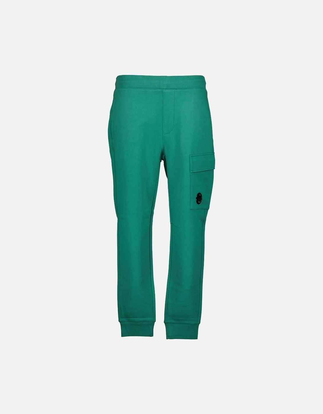 CP Company CP Company Men's Diagonal Fleece Lens Sweat Cargo Pants - Green