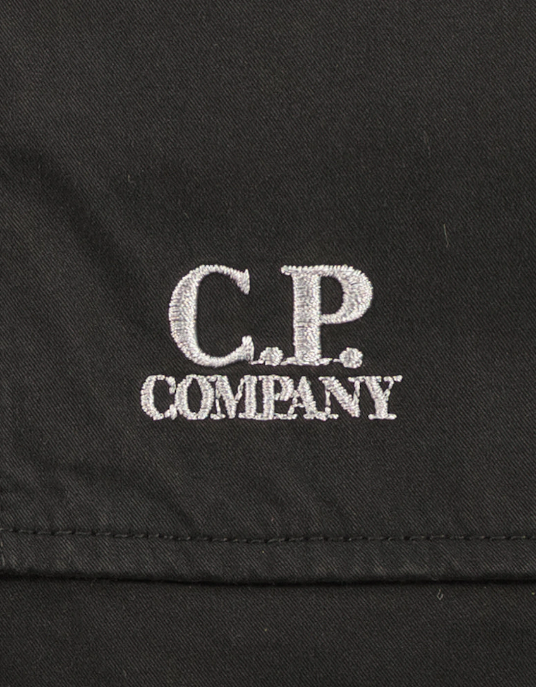 Gabardine Half Zip Hooded Overshirt