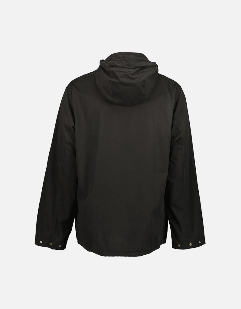 Gabardine Half Zip Hooded Overshirt