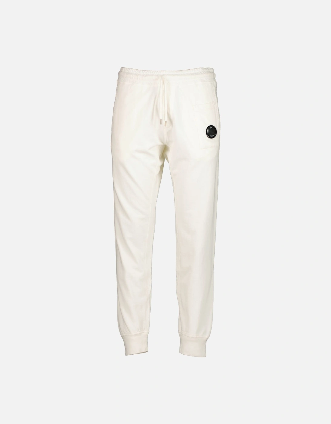 CP Company CP Company Men's C.P. Light Fleece Lens Sweat Pants - White