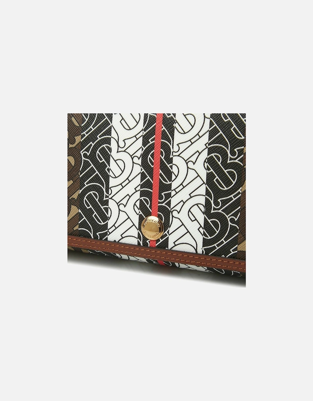 Hackberry Monogram Stripe Shoulder Bag