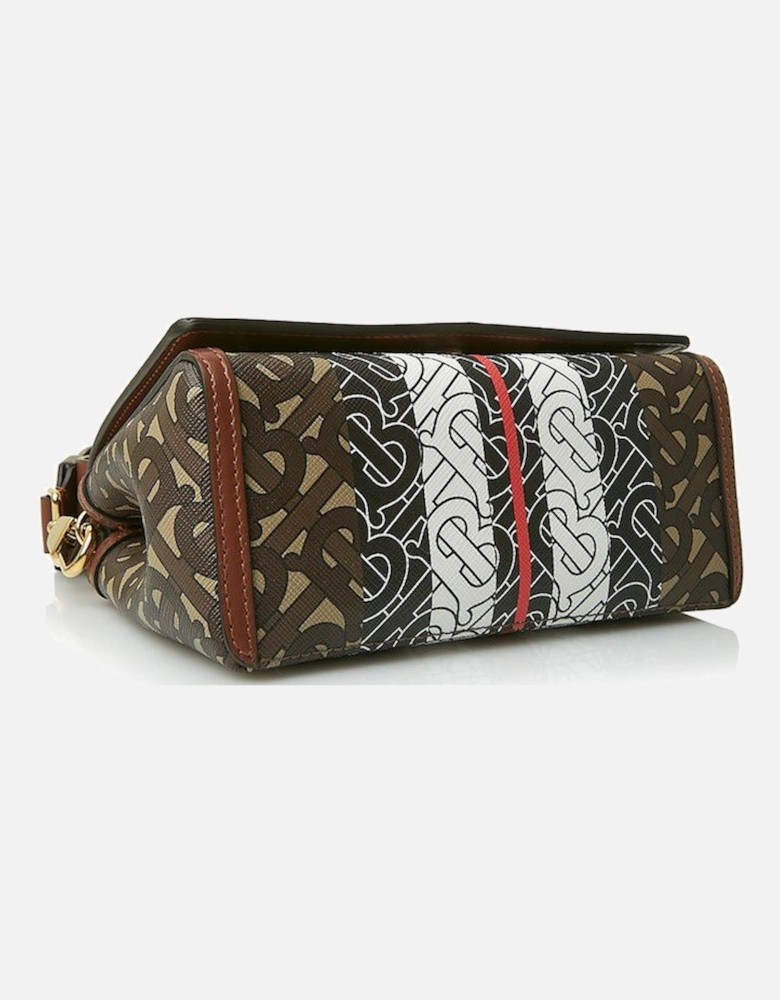 Hackberry Monogram Stripe Shoulder Bag