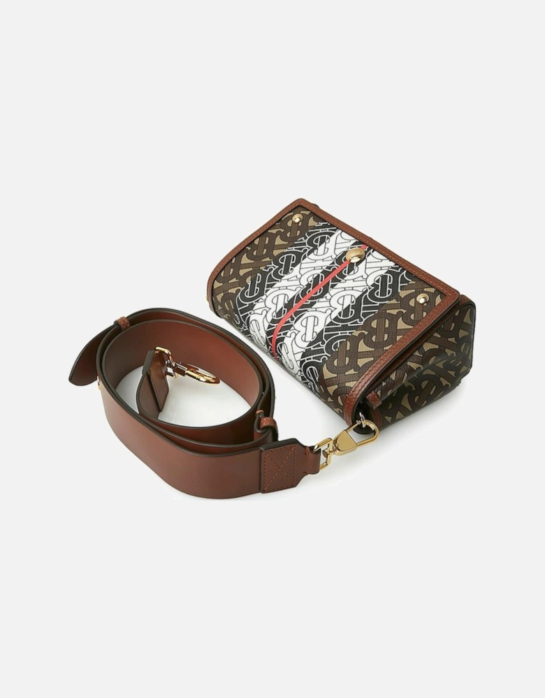 Hackberry Monogram Stripe Shoulder Bag