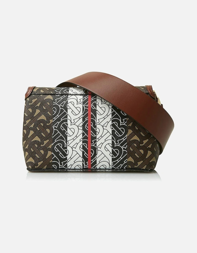 Hackberry Monogram Stripe Shoulder Bag