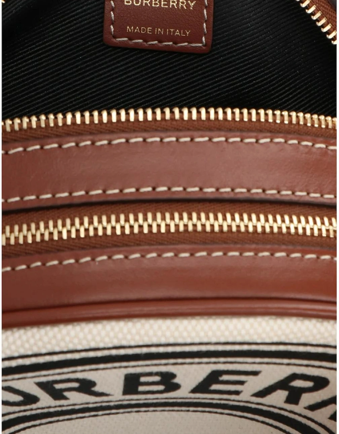 Mini Louise Round Canvas Crossbody Bag