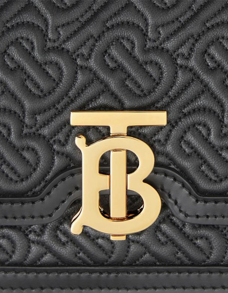 Mini TB Monogram Quilted Leather Shoulder Bag