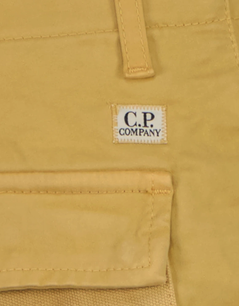 Stretch Satin Lens Cargo Pants