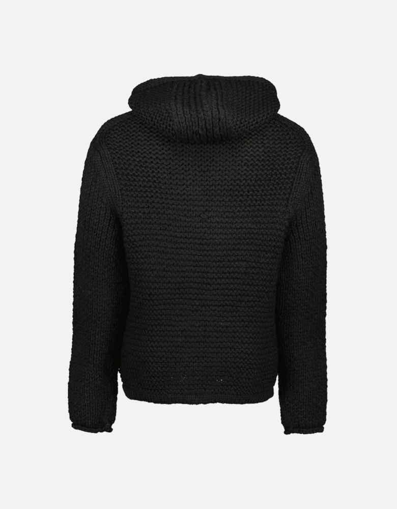 Handmade Wool Hooded Heavy Knit