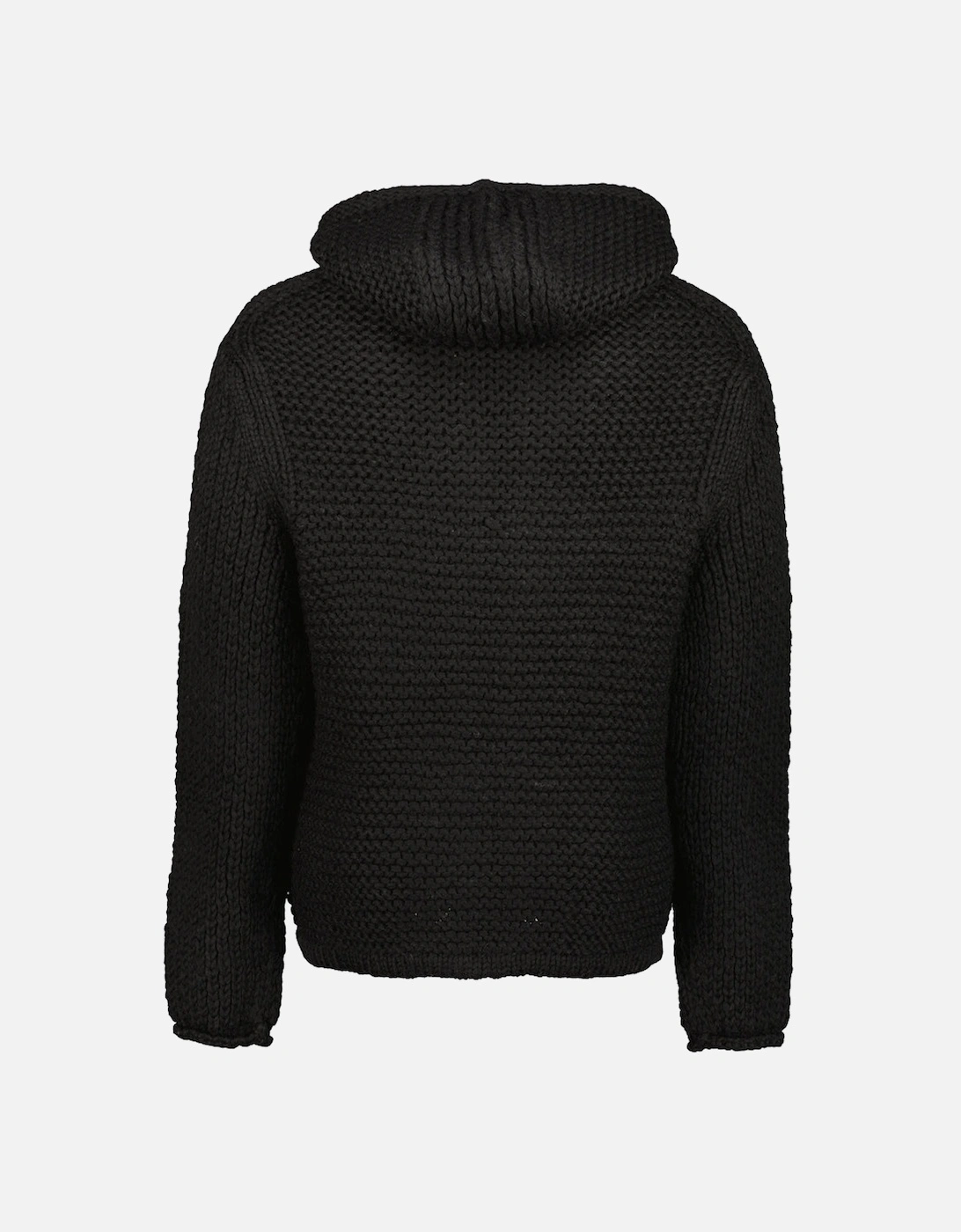 Handmade Wool Hooded Heavy Knit