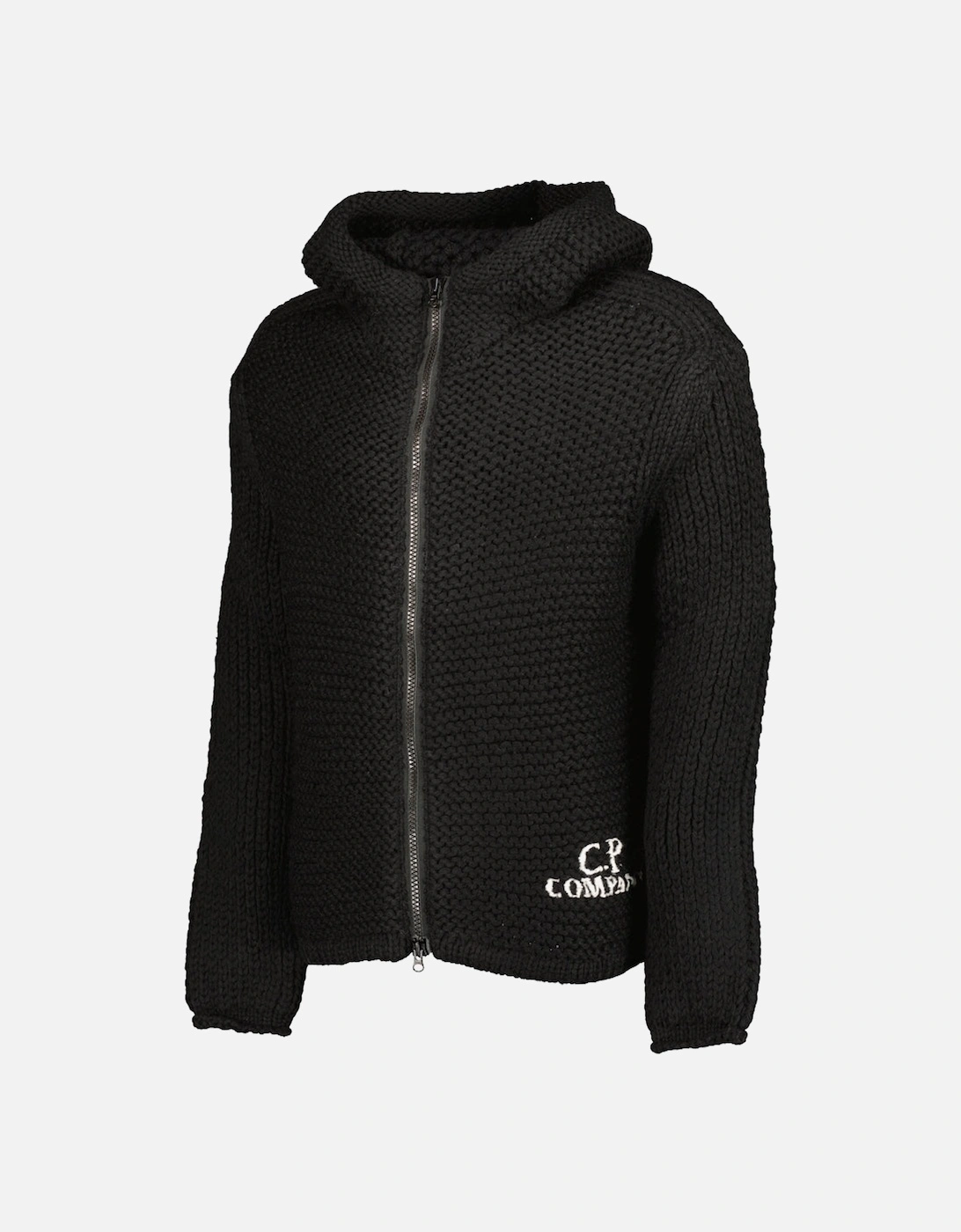 Handmade Wool Hooded Heavy Knit