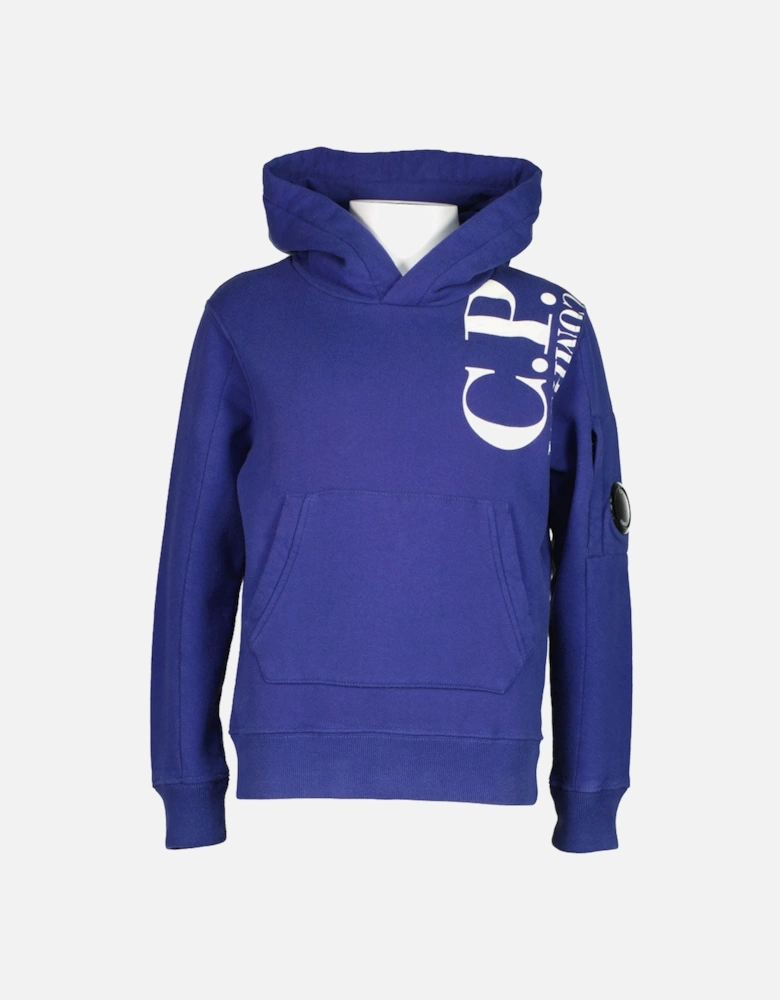 Junior Fleece Logo Print Lens Hoodie