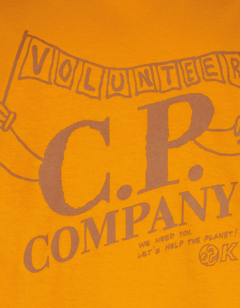 Junior 'Volunteer' Logo Print T-Shirt