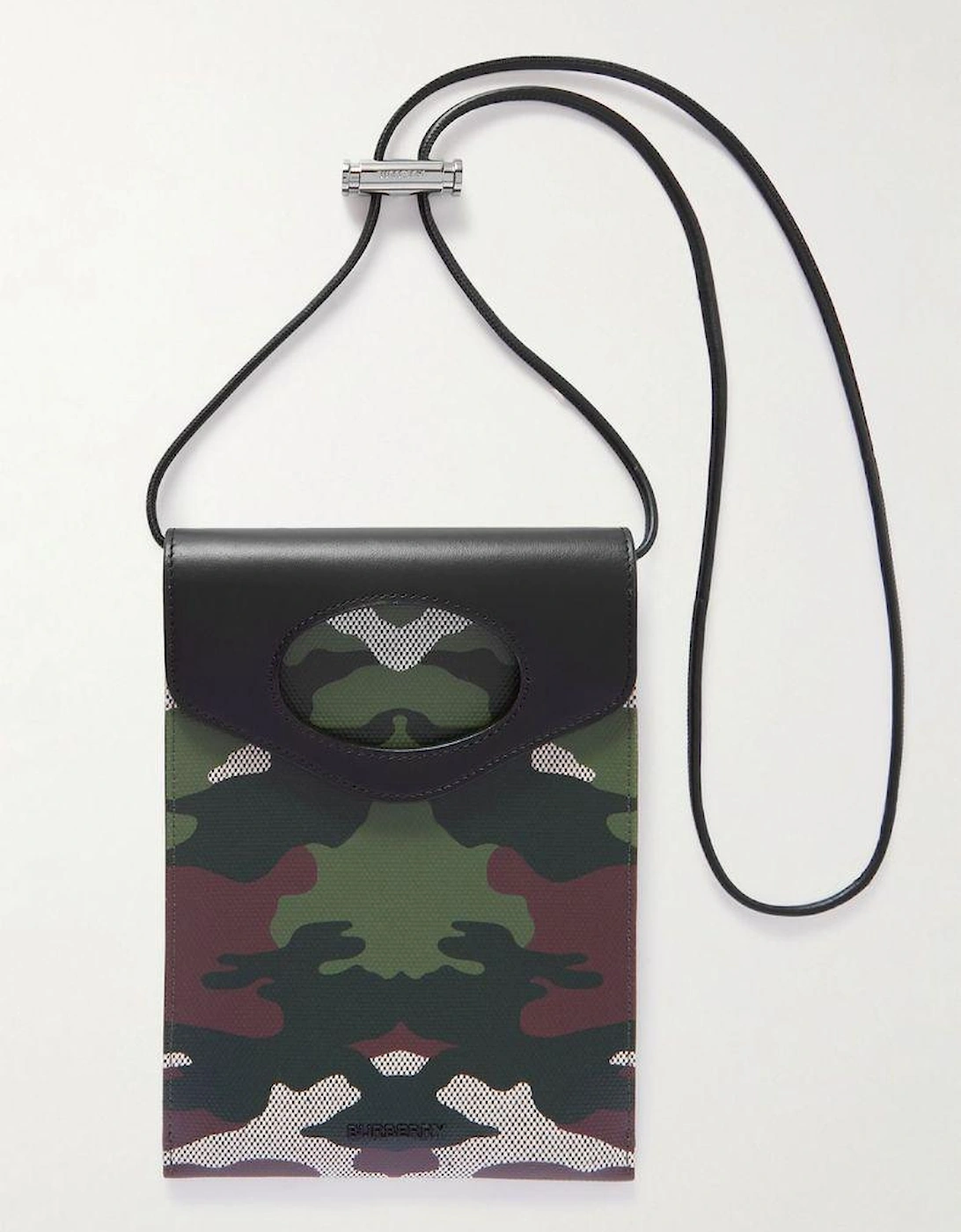 Burberry Women's Green Mini Pocket Phone Pouch - Size: Uni