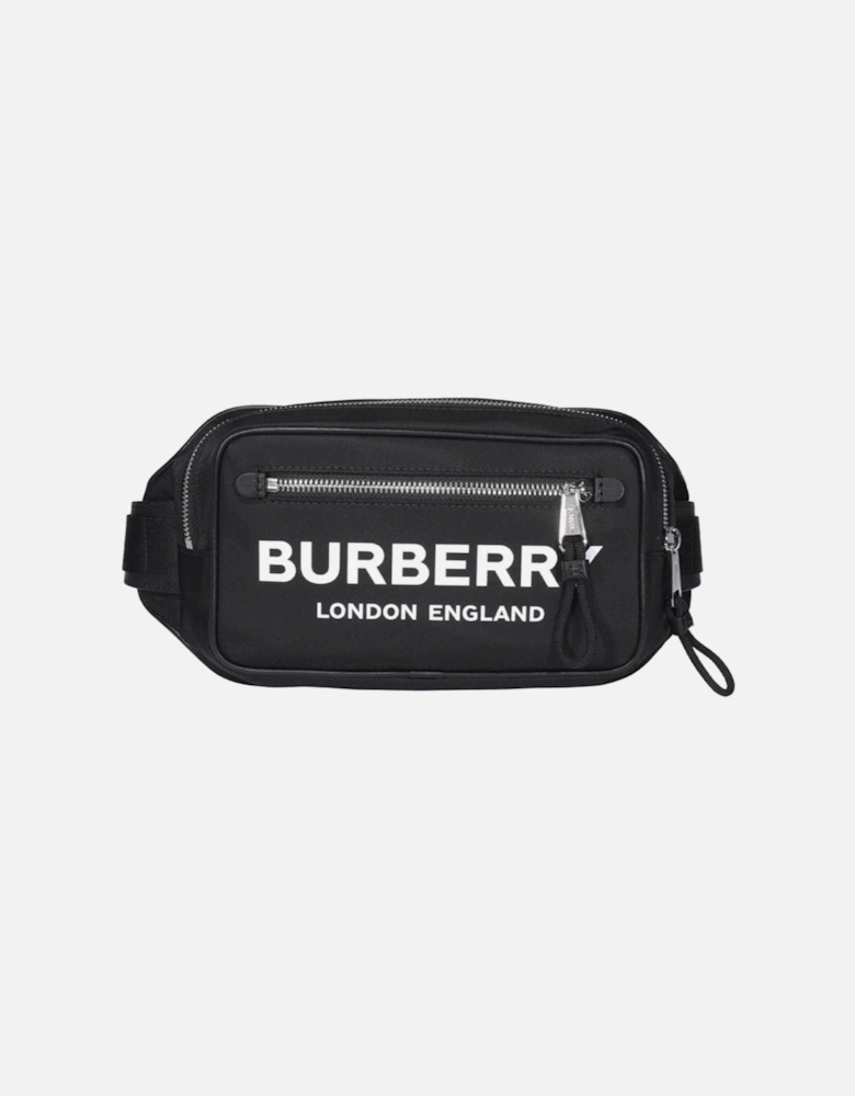 Logo Print Nylon Belt Bag