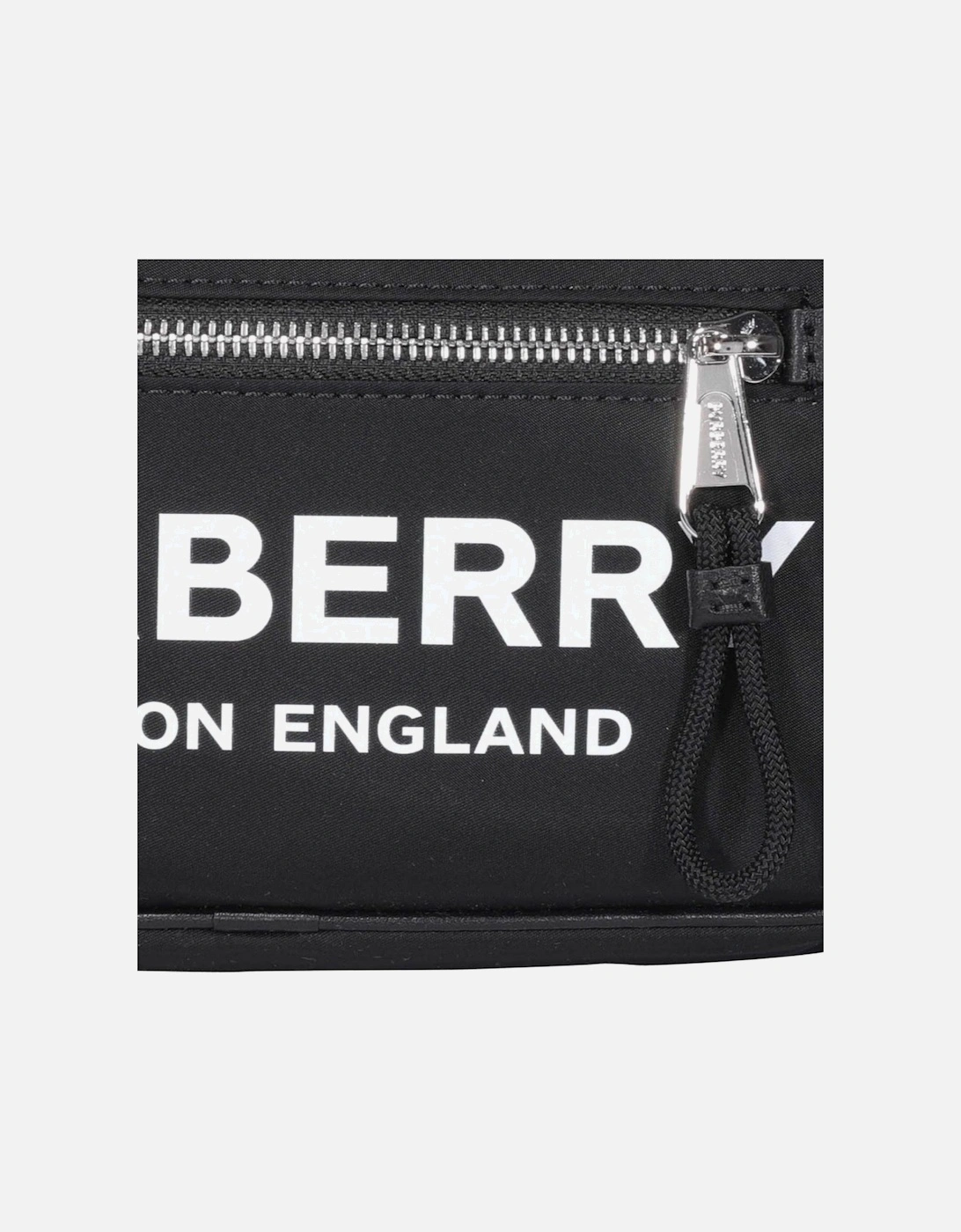 Logo Print Nylon Belt Bag