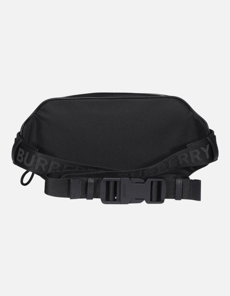 Logo Print Nylon Belt Bag
