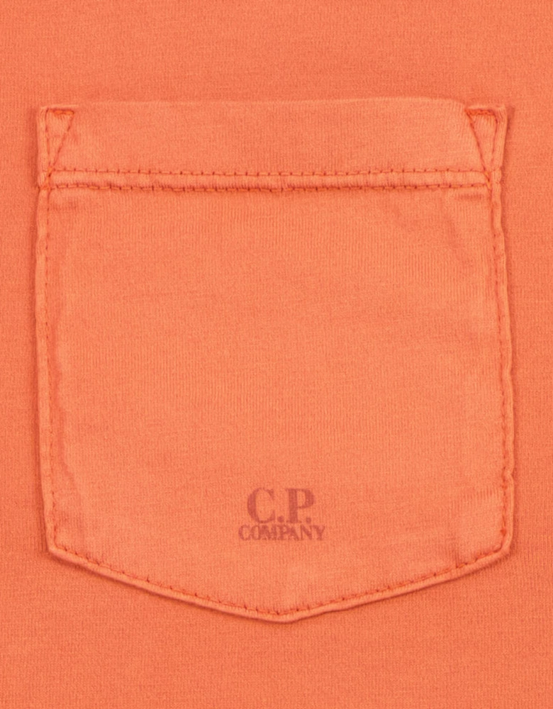C.P. Logo Print Pocket T-Shirt