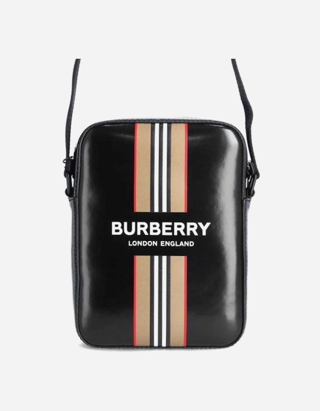 Burberry Unisex Black Thornton Icon Stripe Shoulder Bag - Size: Uni