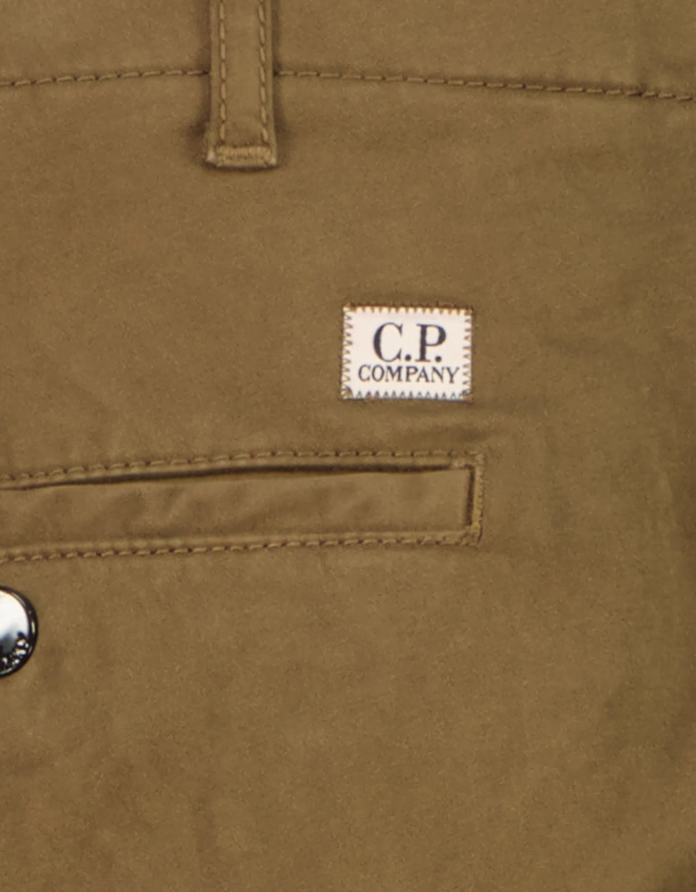 Stretch Satin Lens Cargo Pants