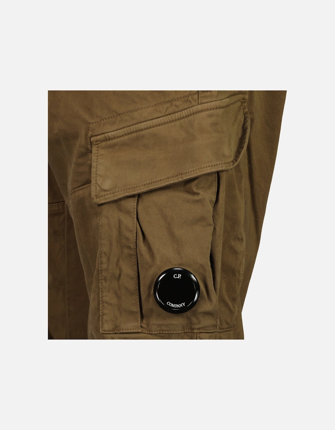 Stretch Satin Lens Cargo Pants