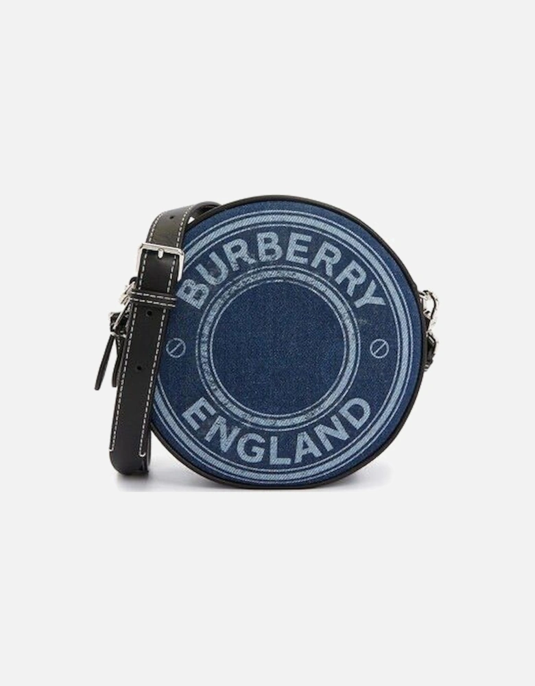 Mini Louise Round Denim Crossbody Bag