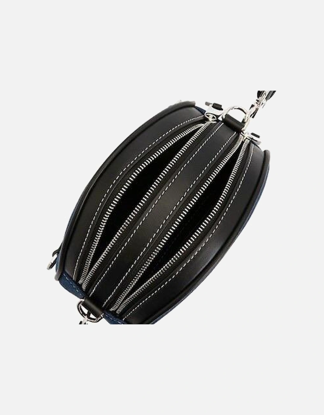 Mini Louise Round Denim Crossbody Bag