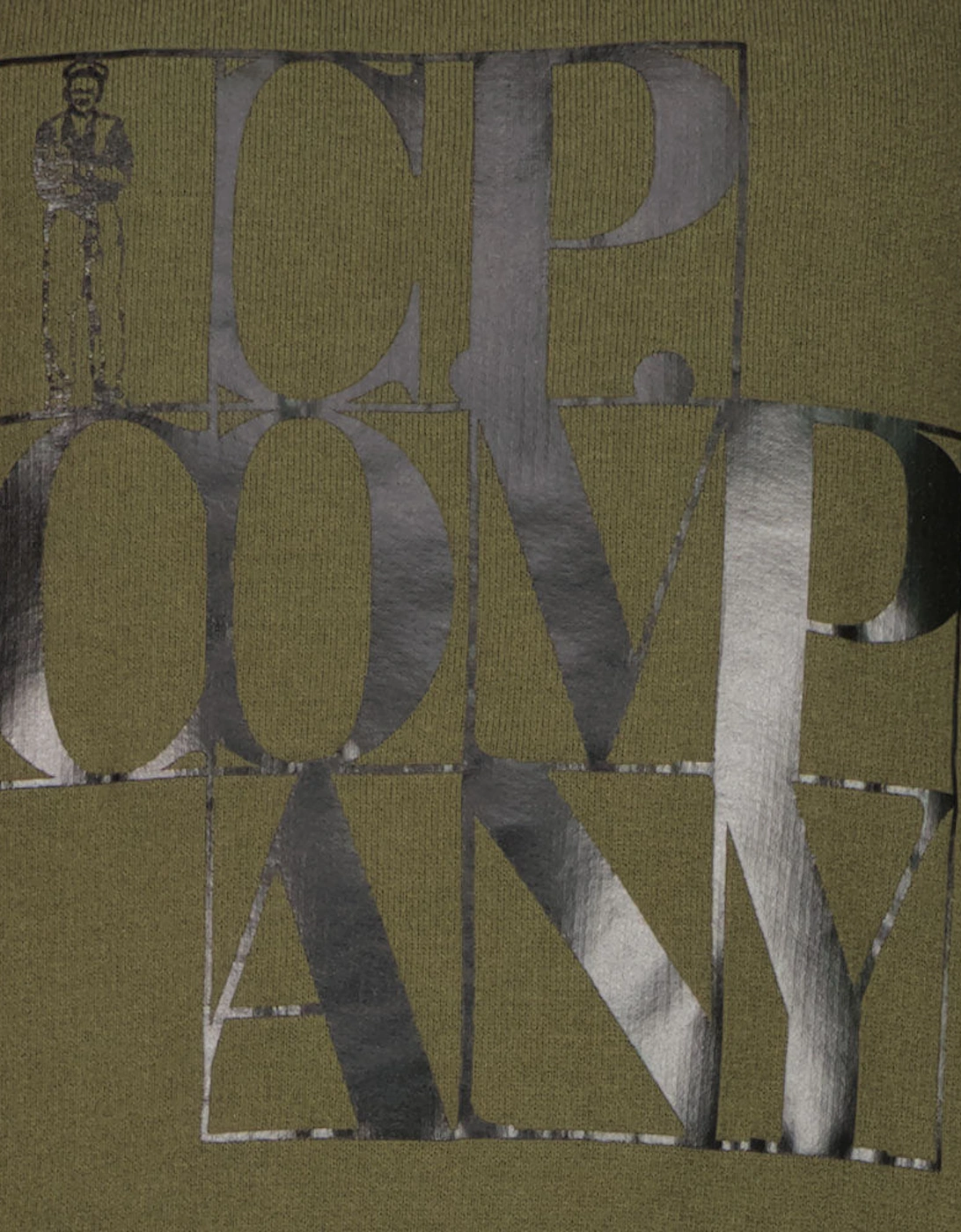 C.P. Junior Grid Logo Print Sweatshirt