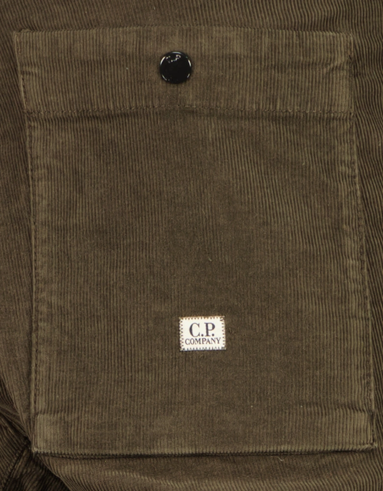 Corduroy Lens Cargo Pants