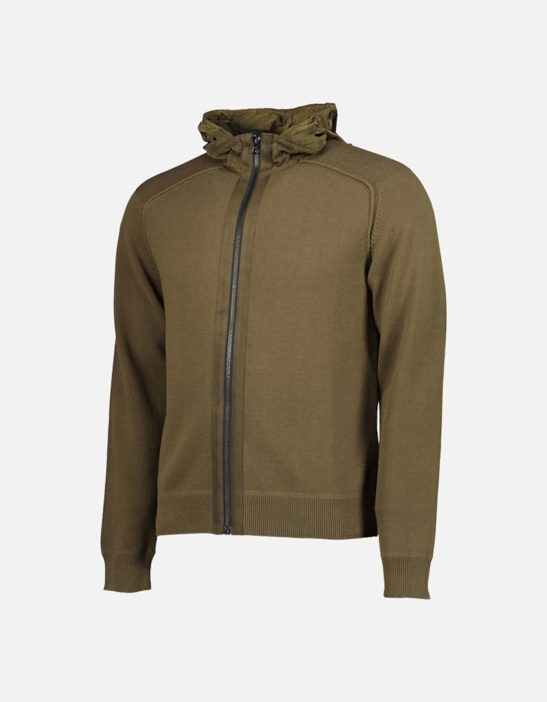 C.P. Junior Zip Up Goggle Hooded Knit