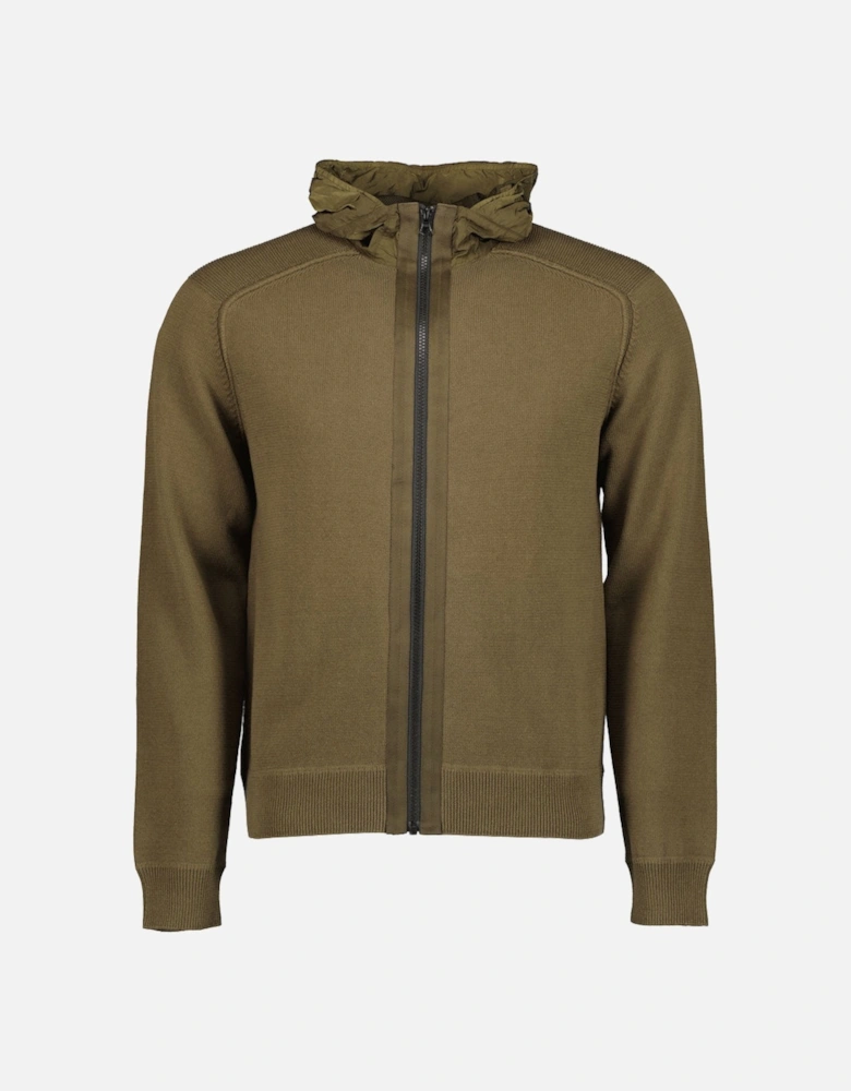C.P. Junior Zip Up Goggle Hooded Knit