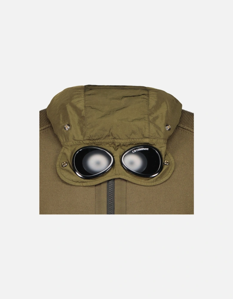 C.P. Junior Zip Up Goggle Hooded Knit