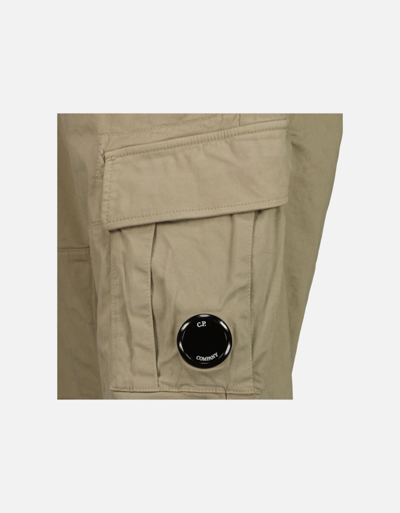 Stretch Satin Lens Cargo Pants