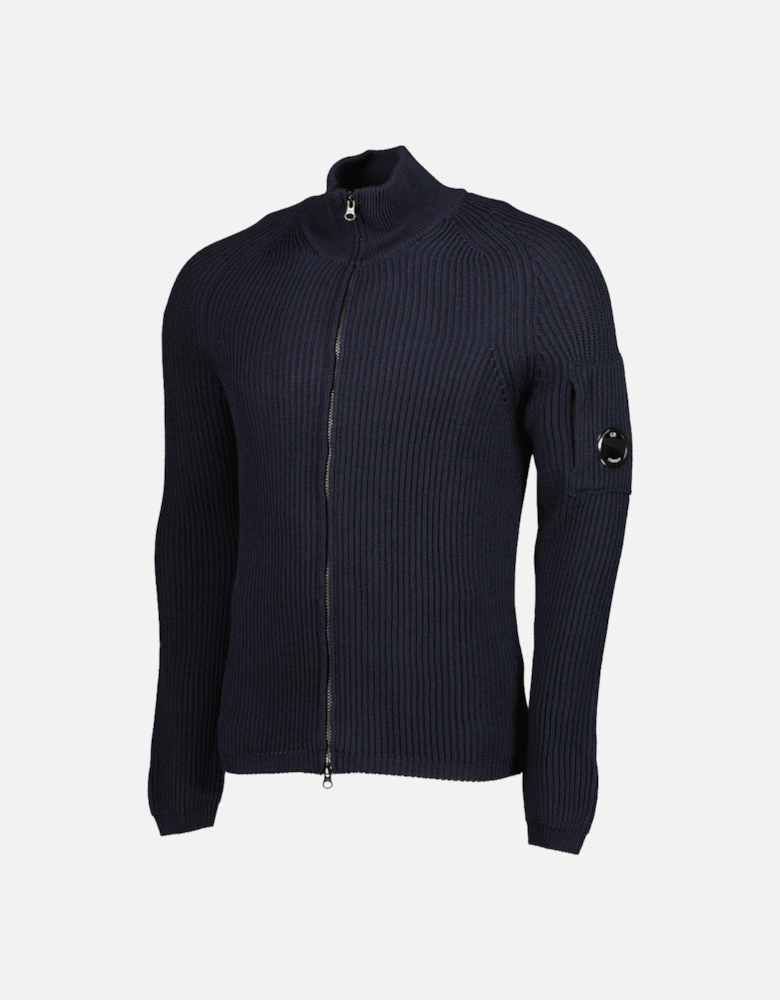 Re-Wool Zip Lens Cardigan