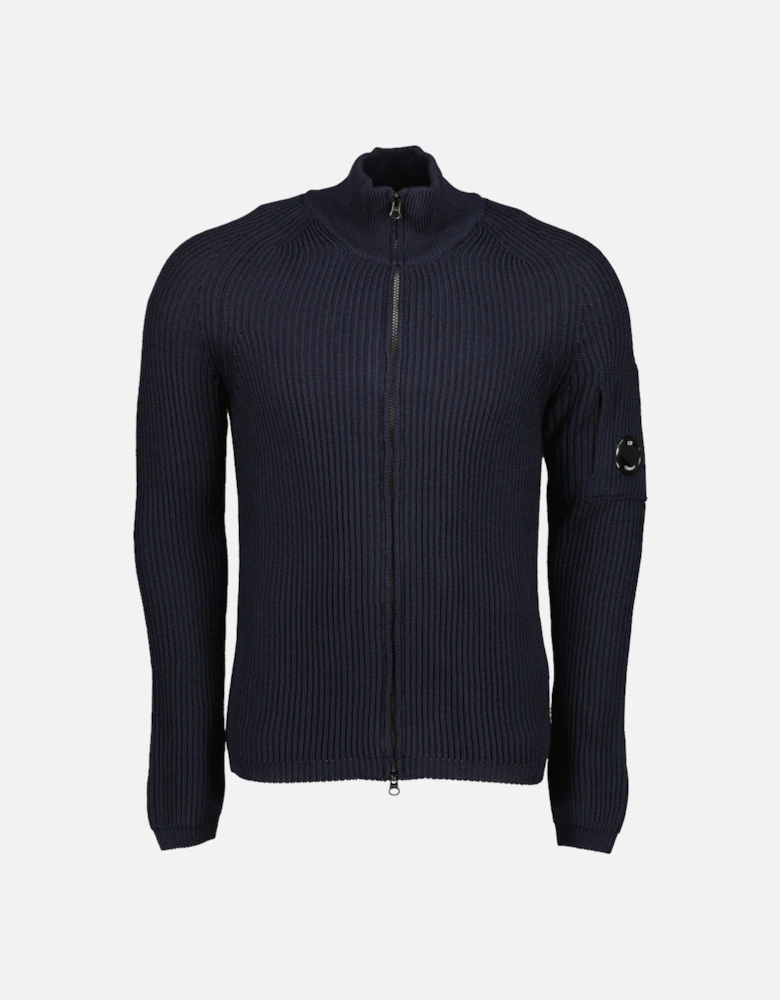 Re-Wool Zip Lens Cardigan