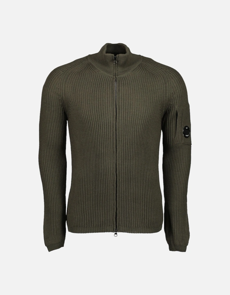 Re-Wool Zip Lens Cardigan