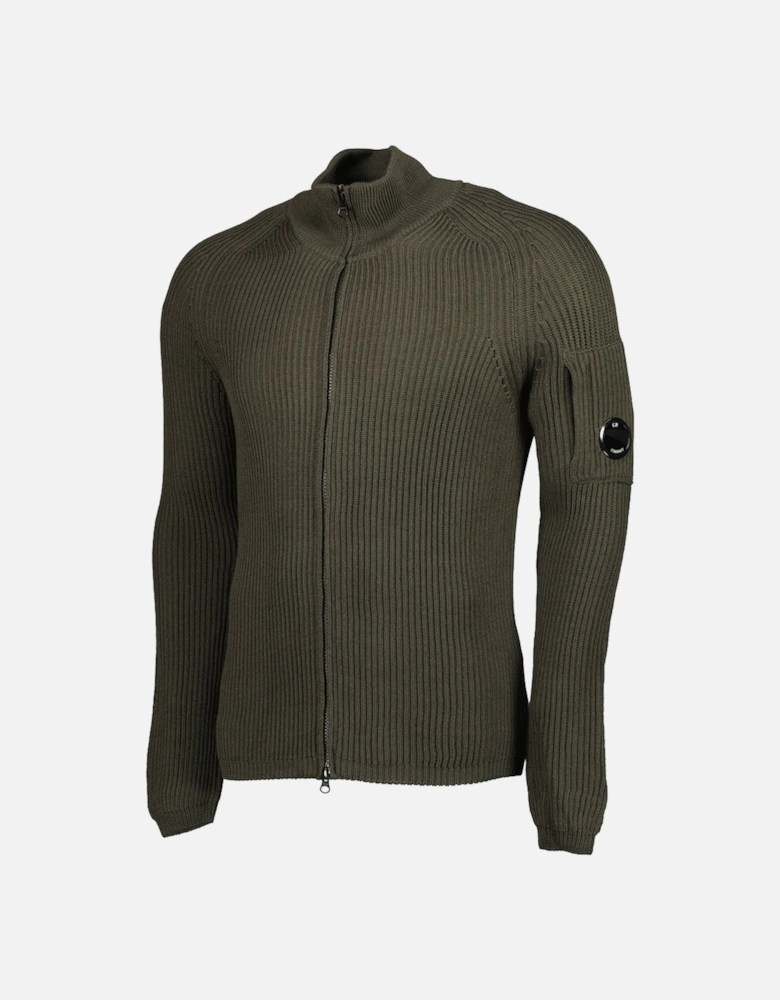 Re-Wool Zip Lens Cardigan