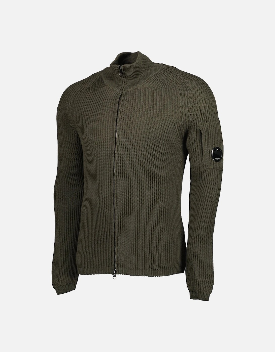 Re-Wool Zip Lens Cardigan