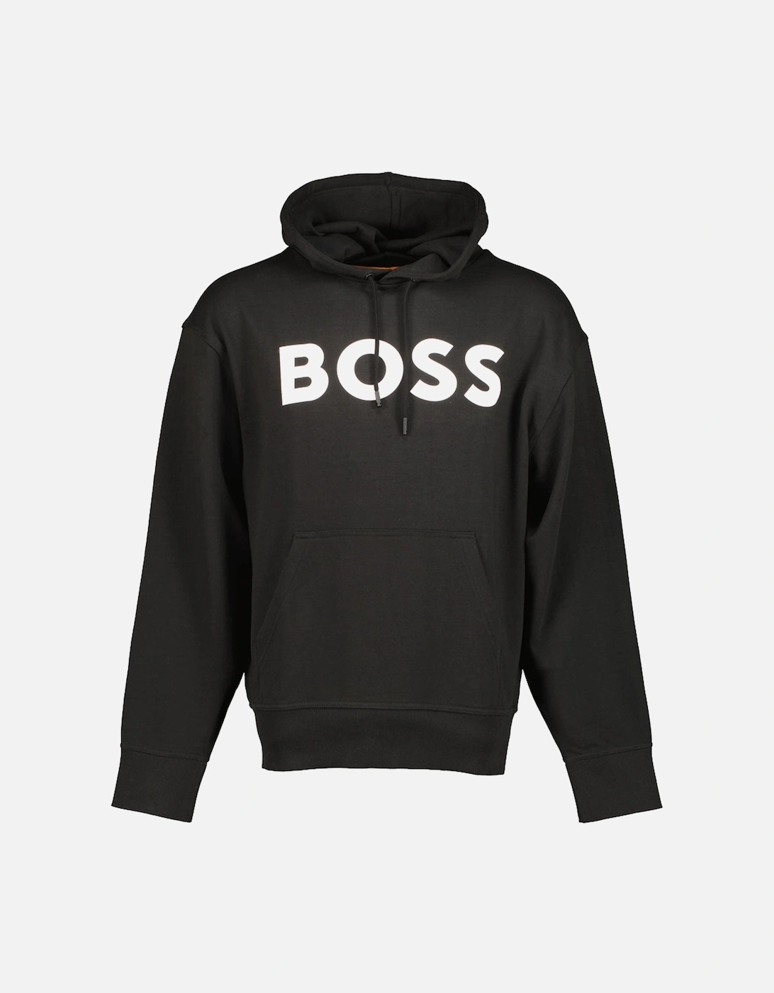 Boss Hugo Boss Men's French Terry Logo Print Hoodie - Black