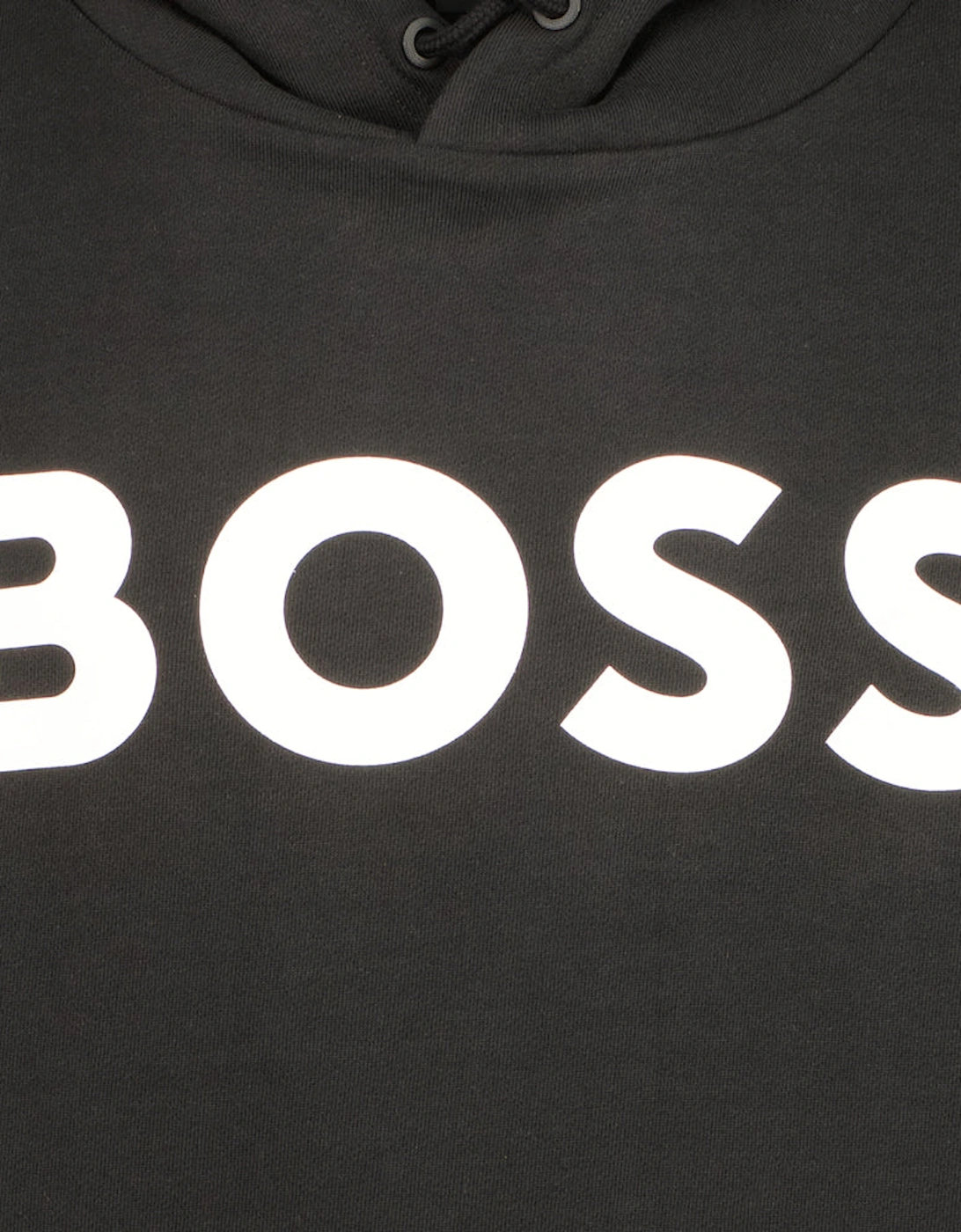 French Terry Logo Print Hoodie